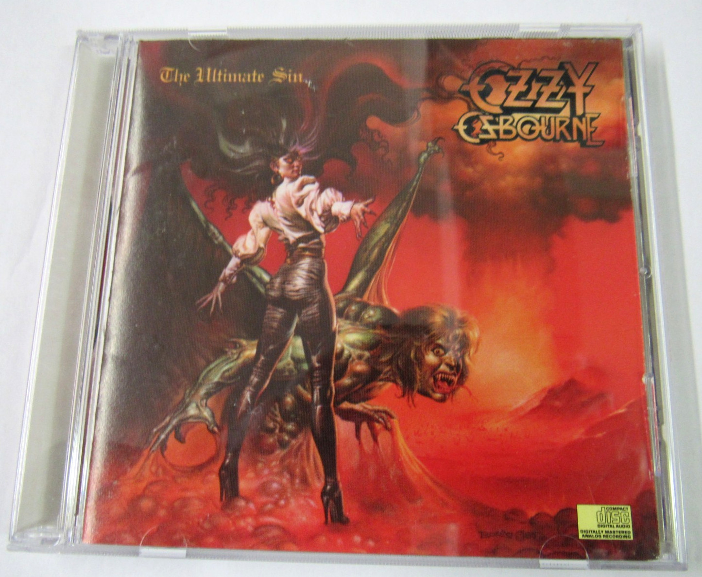 Ozzy Osbourne Ultimate Sin CD DADC Early Pressing Original Mastering Ozzy Osbourne Ultimate Sin CD DADC Early Pressing Original Mastering