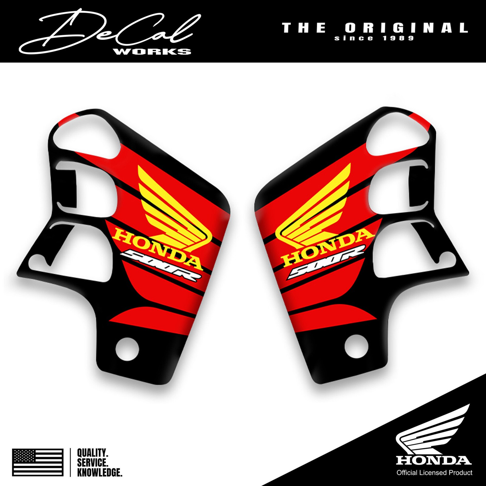 Officially Licensed Honda CR 500R Design Replica Rad Shroud Graphics Kit