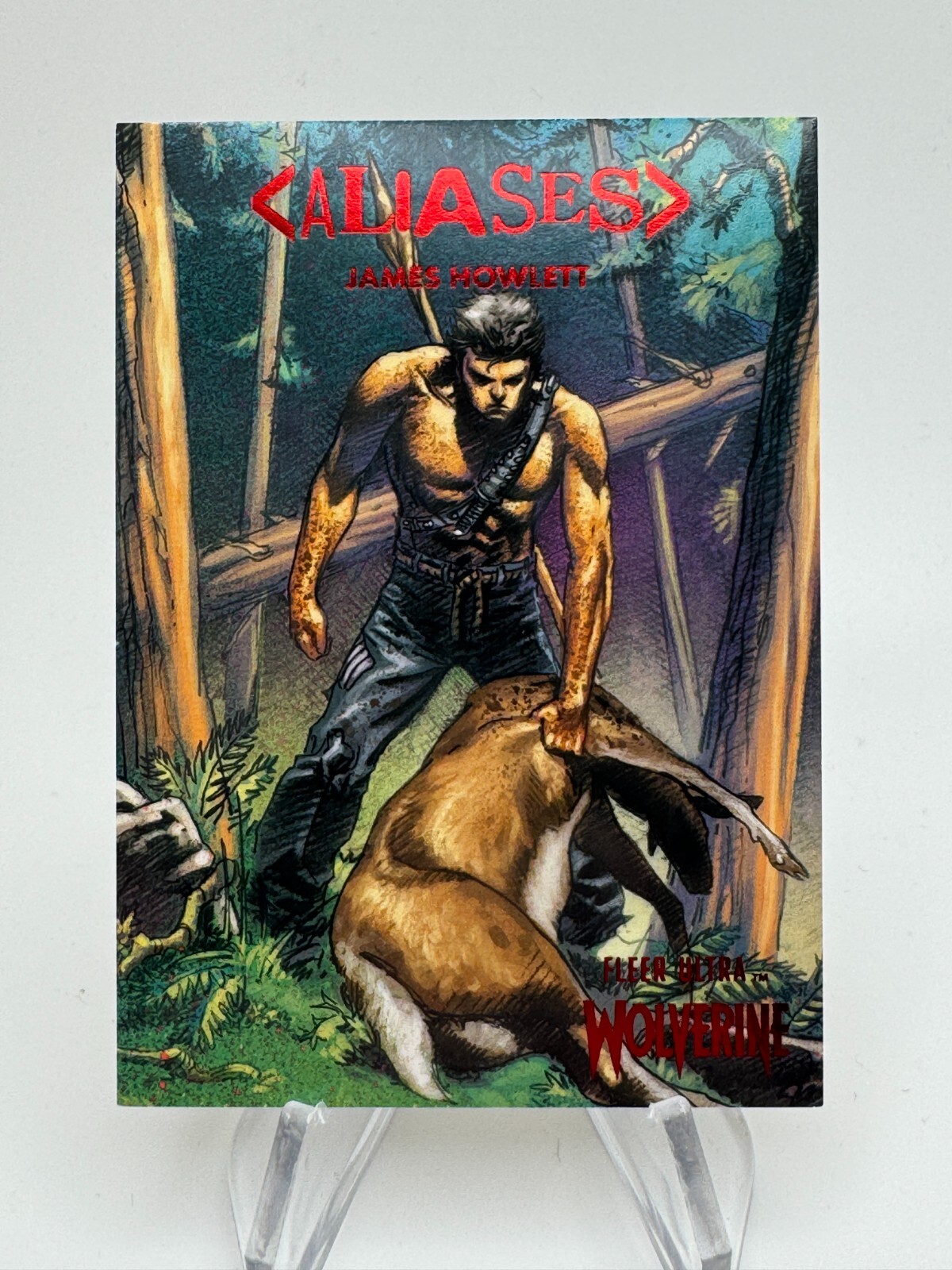 2023 Fleer Ultra Wolverine JAMES HOWLETT Aliases Red Foil /74 #A13