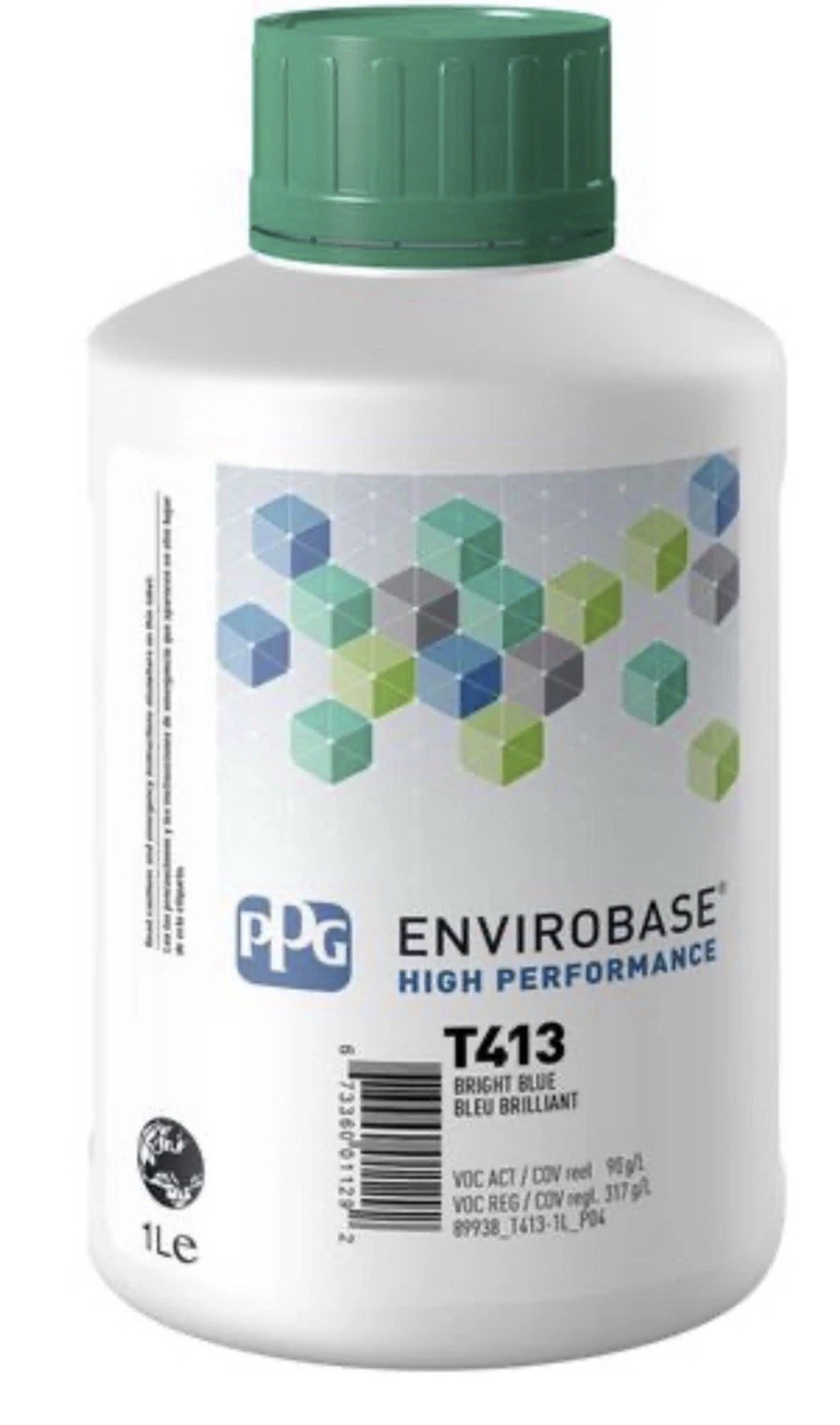 PPG T413 Envirobase BRIGHT BLUE 1Liter - 