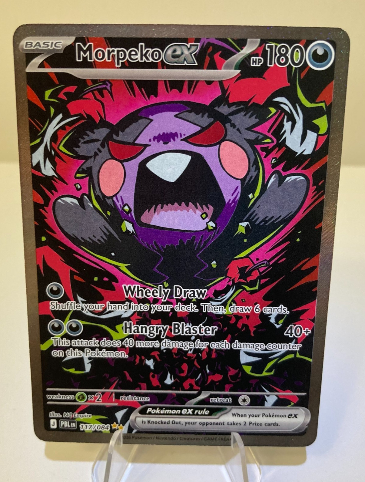 Morpeko ex 117/084 SIR Pitch Black Pokemon TCG 2026 SIR Morpeko ex 117/084 SIR Pitch Black Pokemon TCG 2026 SIR