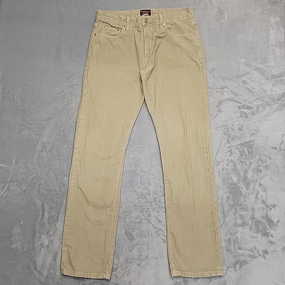 Civilianaire 14 Wale Corduroy Pants Men 31 Tan Japanese Cotton Made In USA