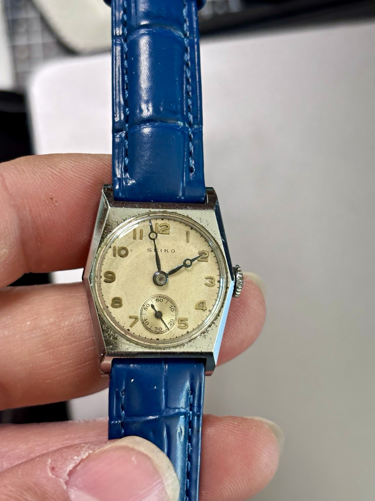 Seiko Vintage 1930-40s Manual Wind Tonneau Small Seconds early stainless steel Seiko Vintage 1930-40s Manual Wind Tonneau Small Seconds early stainless steel