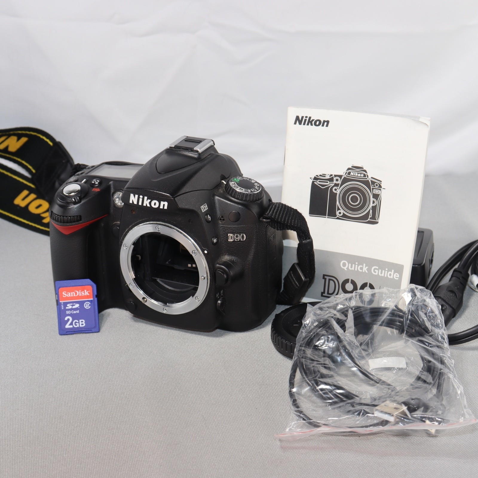 Nikon D90 12MP DSLR Camera Body *GOOD/TESTED* SHUTTER 4,089