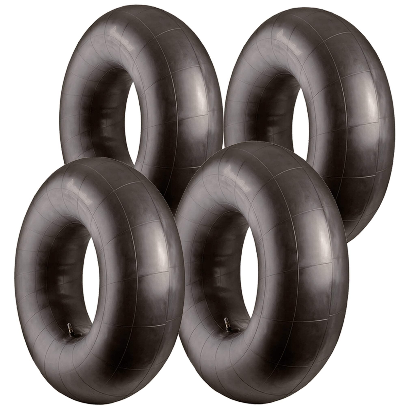 Bradley heavy duty butyl rubber snow innertubes for sledding; 4 Pack 44\