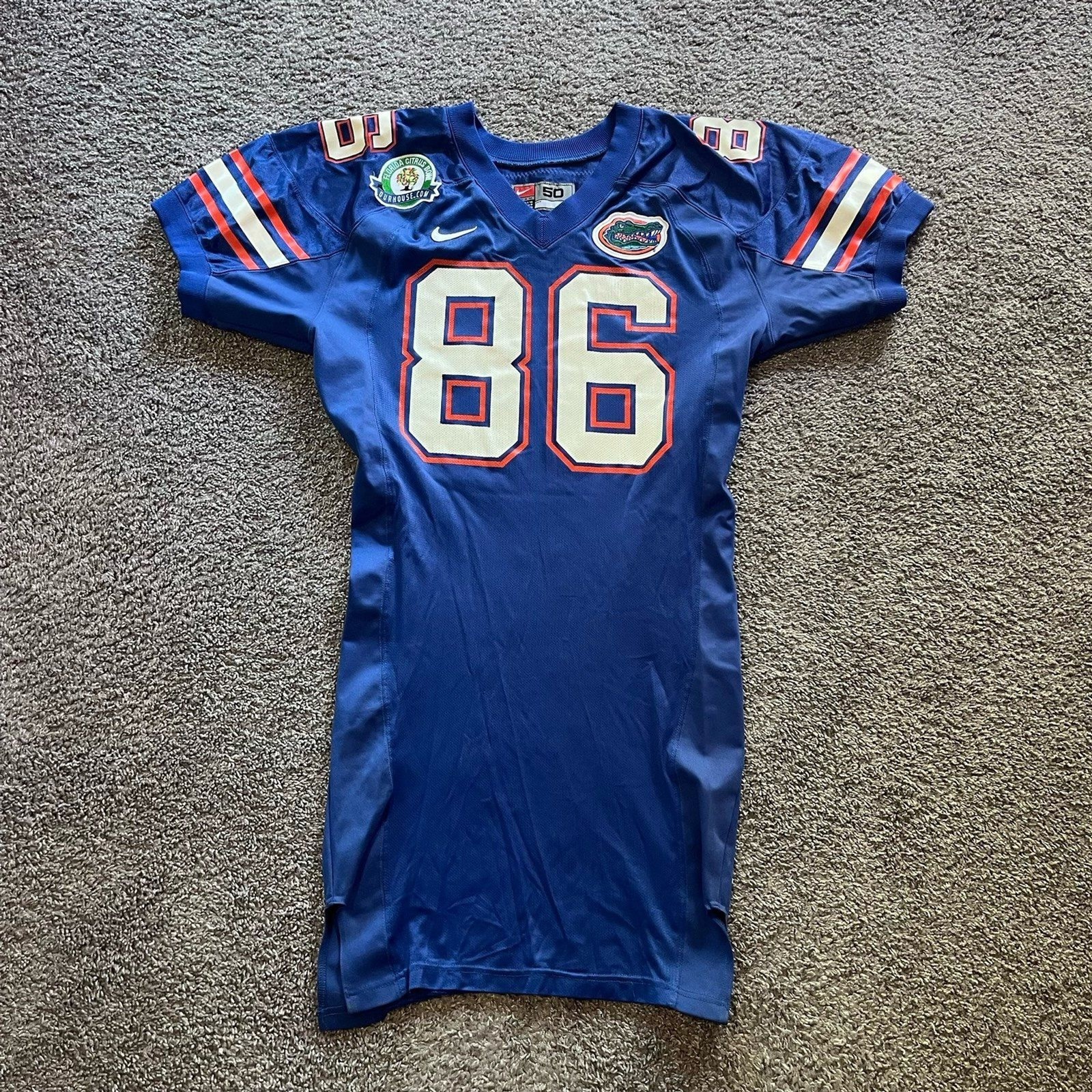 Nike Florida Gators Player Worn Issued Football Jersey Size 50 2000 Citrus Bowl
