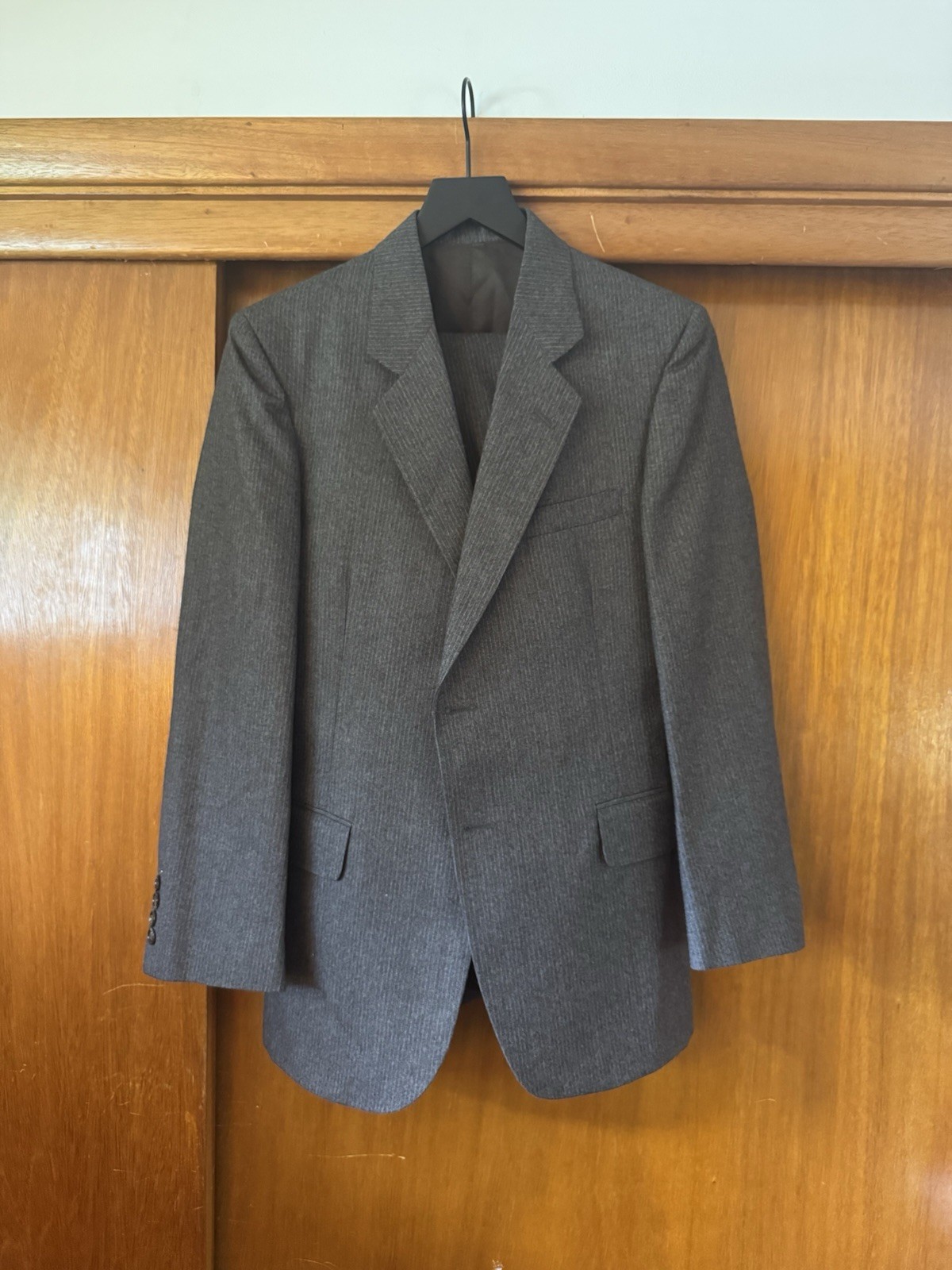 Vintage Pierre Cardin Brown Stripe 3 Piece Suit XS 36S/R 30/30 Union Made Vintage Pierre Cardin Brown Stripe 3 Piece Suit XS 36S/R 30/30 Union Made