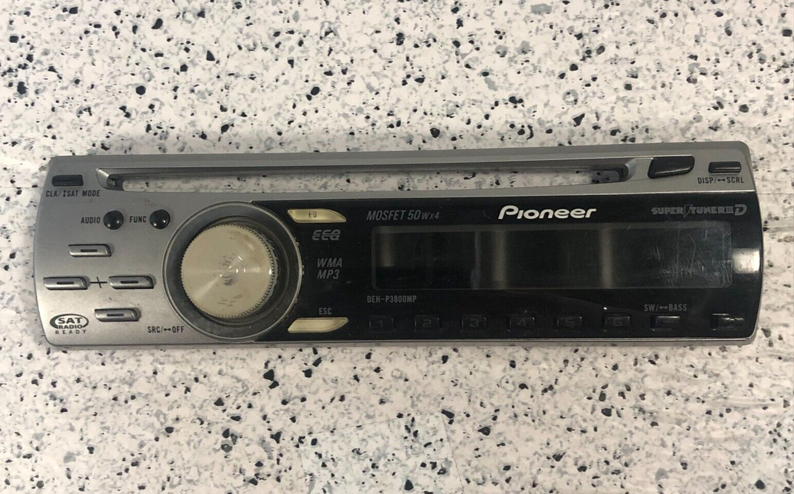 Pioneer DEH-P3800MP  - Stereo Faceplate Only - CD Player High Power Mosfet 50x4