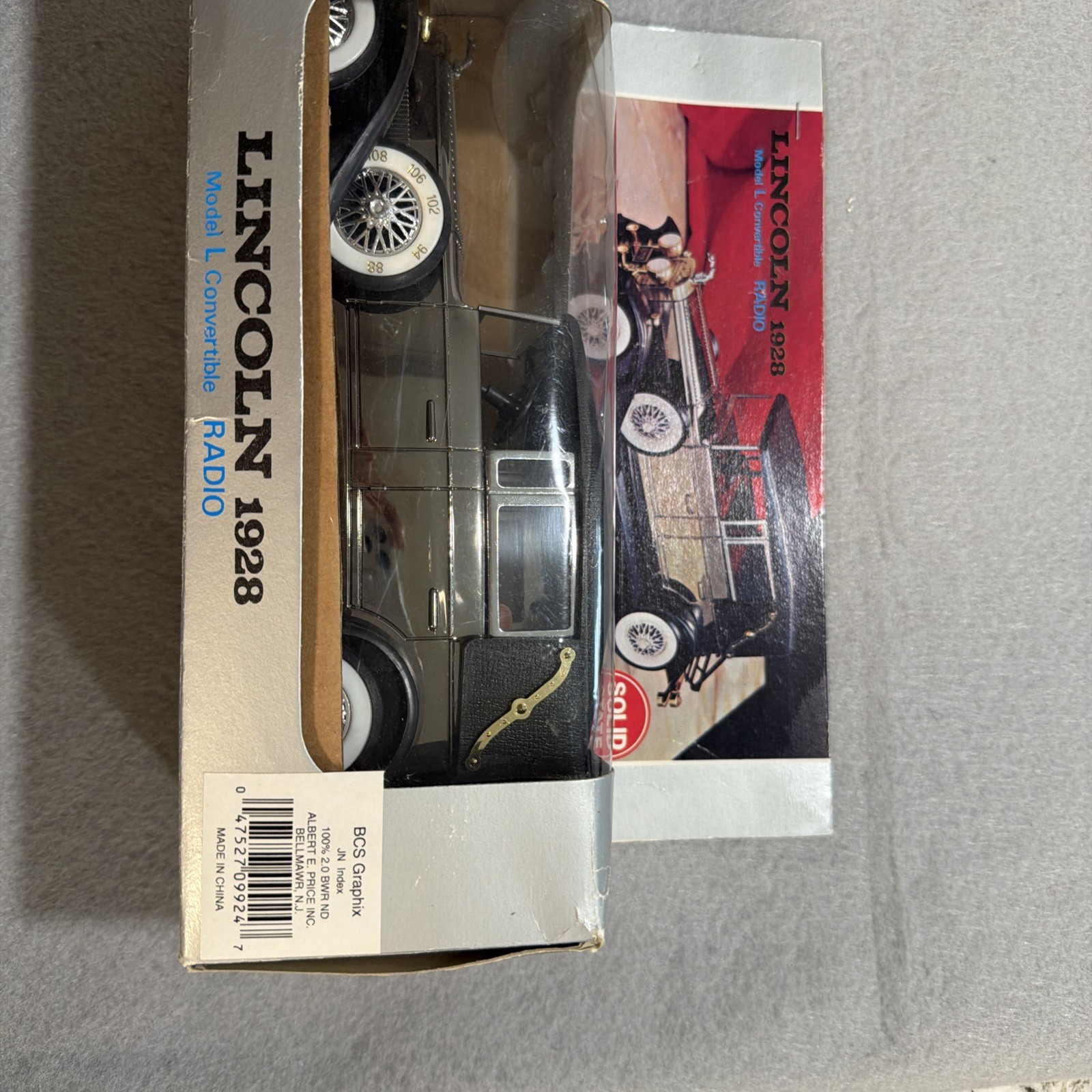 Vintage Solid State 1928 Lincoln Model L Convertible Radio