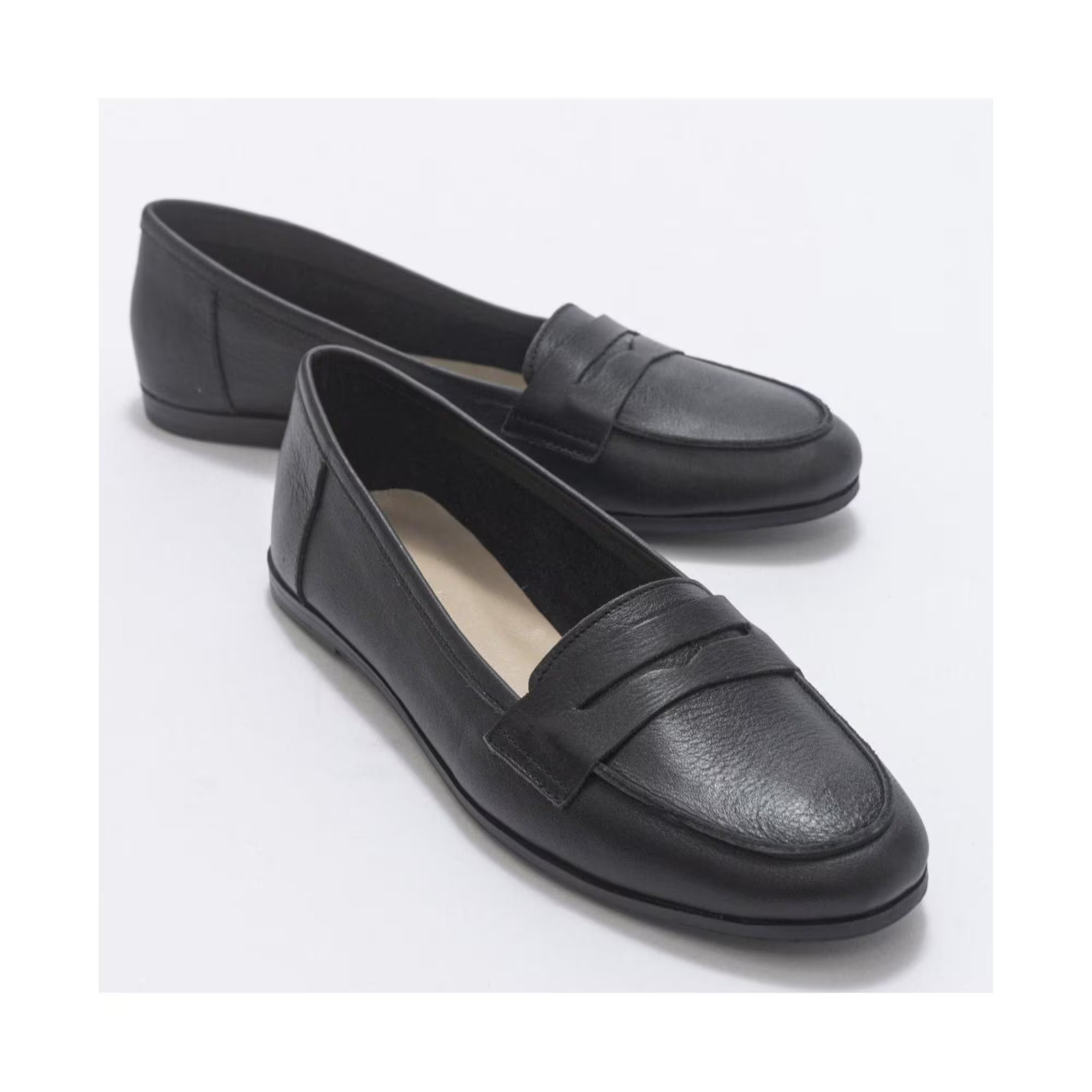 Women\'s Forever & Always Shoes Dorothy Leather Loafer Black leather