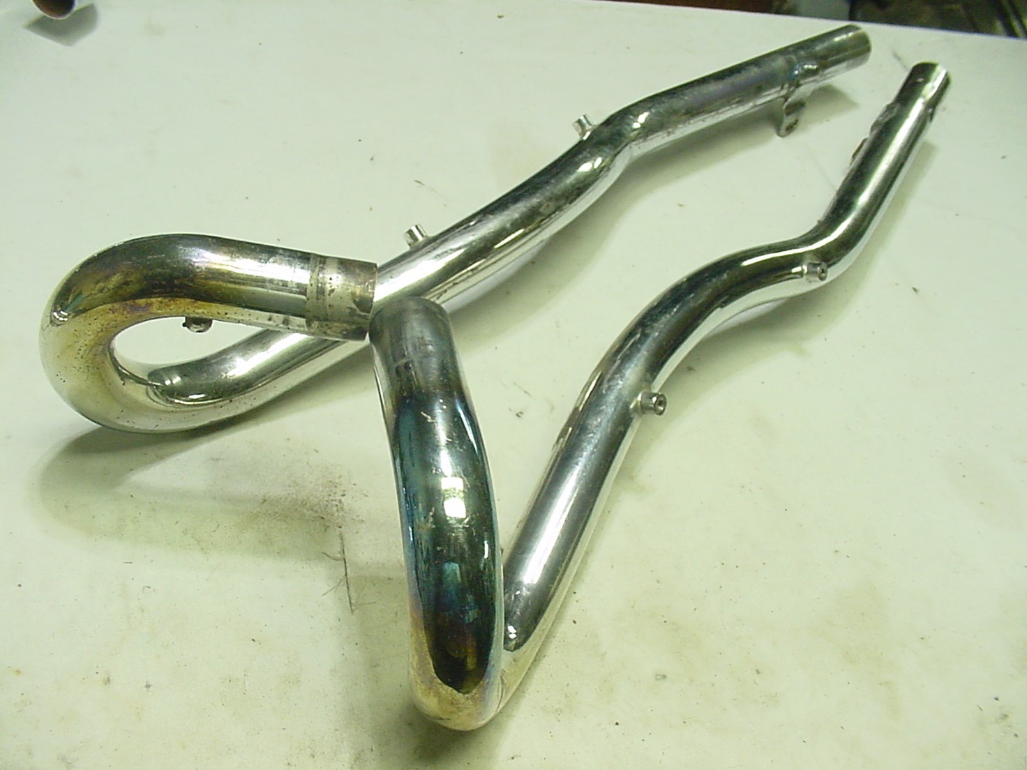 1966 BSA A65 A50 HORNET SPITFIRE HIGH PIPE EXHAUST SET PART # 68-2821 68-2822