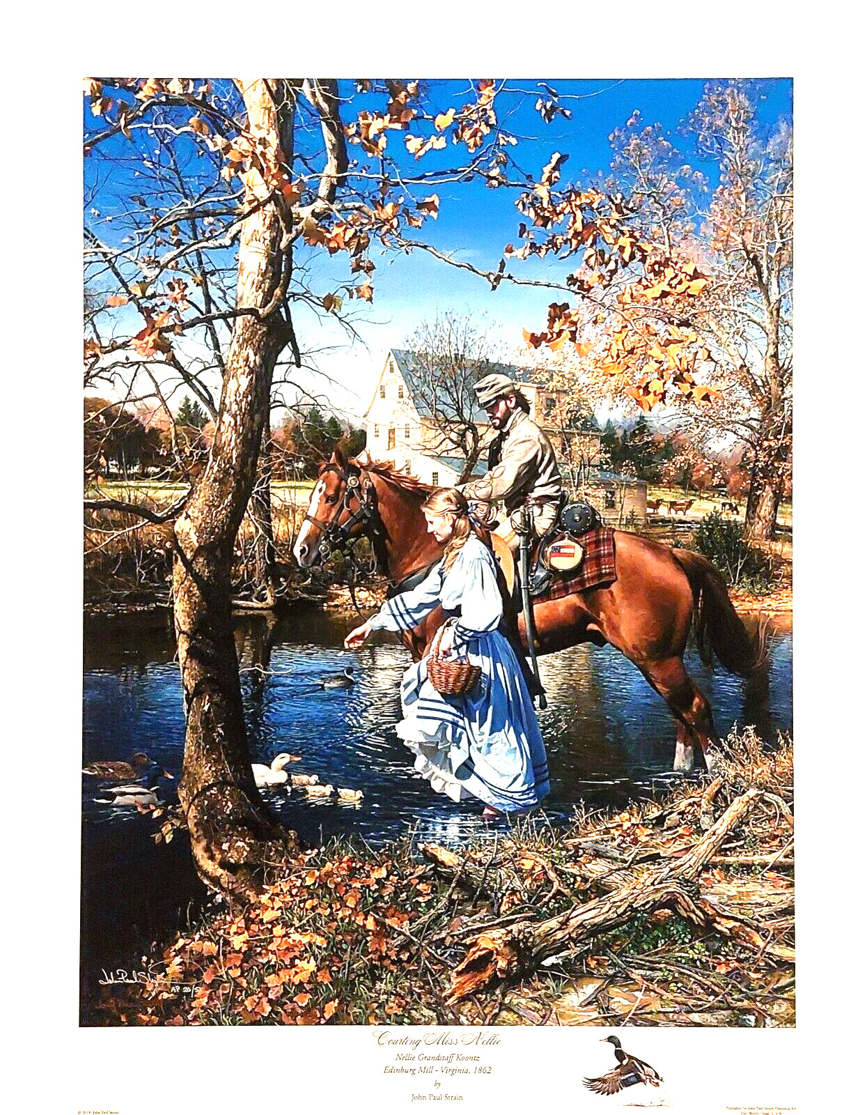 Mint John Paul Strain Signed AP Print 20/50, Titled \