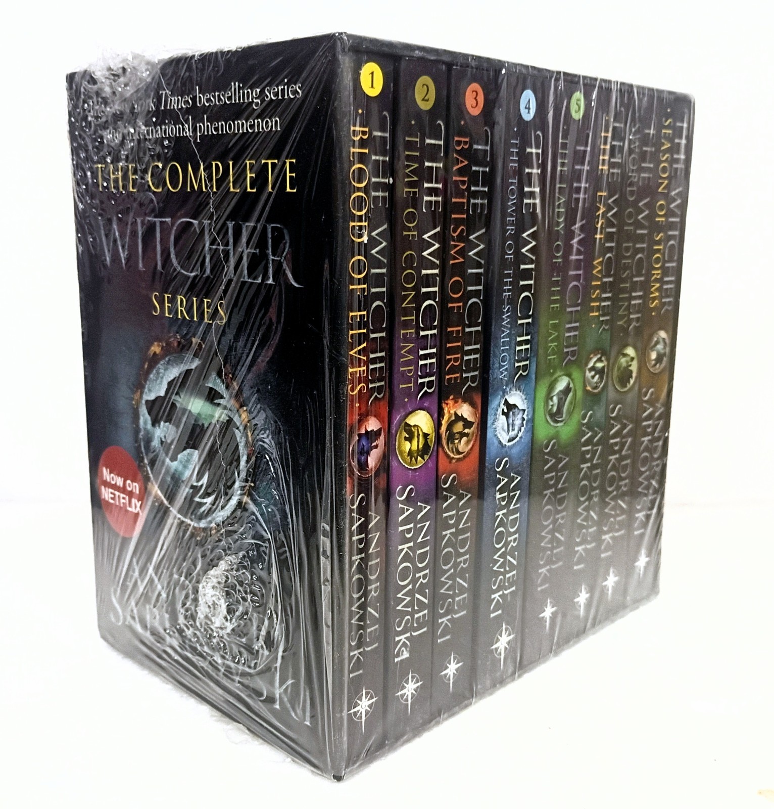 The Witcher Complete Series By Andrzej Sapkowski 8 Books Box Set Collection - PB
