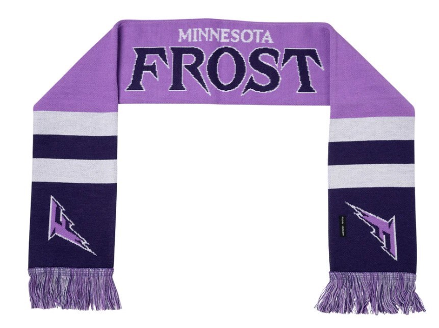 PWHL Women\'s Hockey League Official Bauer Minnesota Frost Scarf - One Size