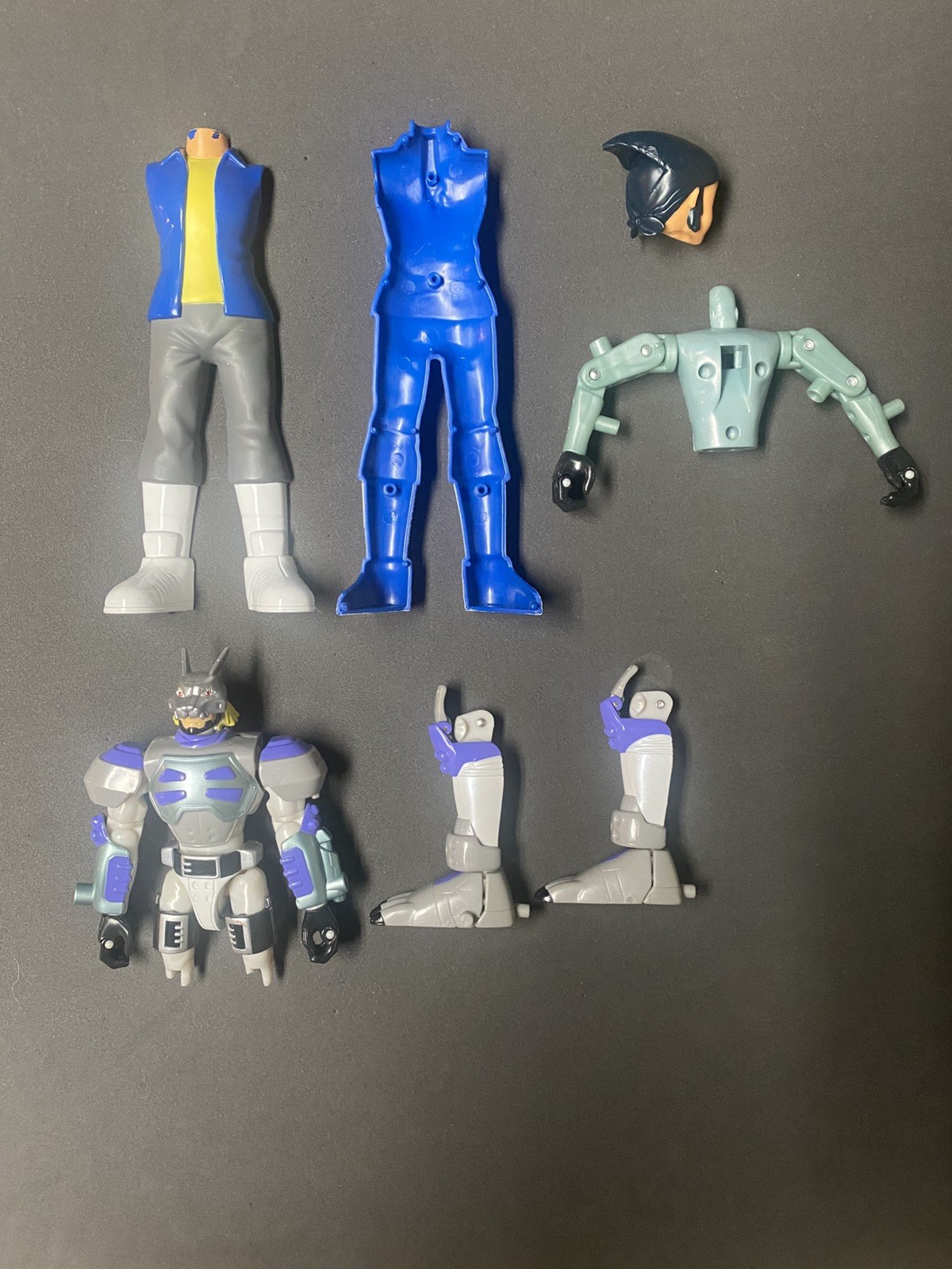 Hybrid-Digivolving Lobomon Digimon Season 4 2003 Bandai Action Figure Parts Lot