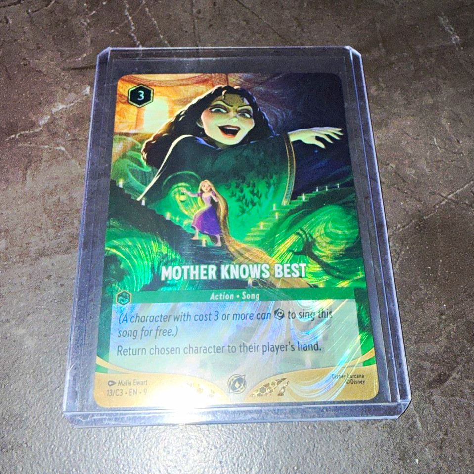 Disney Lorcana TCG First Chapter Mother Knows Best 13/204 Foil Rare Disney Lorcana TCG First Chapter Mother Knows Best 13/204 Foil Rare