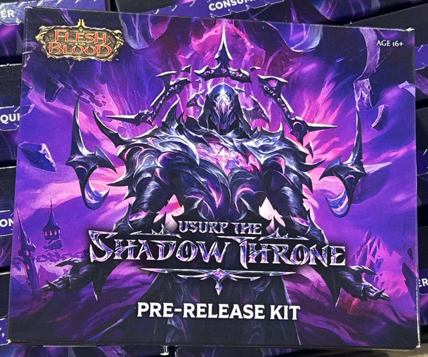 Flesh And Blood Usurp The Shadow Throne Pre-Release Kit In hand NEW SEALED Game