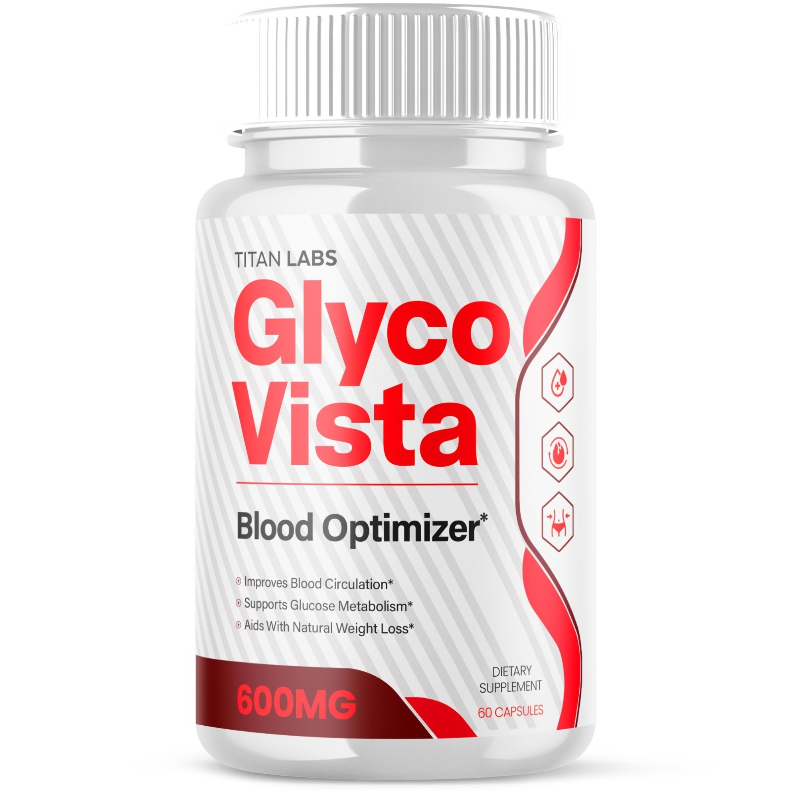 (1 Pack) Glyco Vista Advanced Blood Health Support Formula GlycoVista 60 Caps