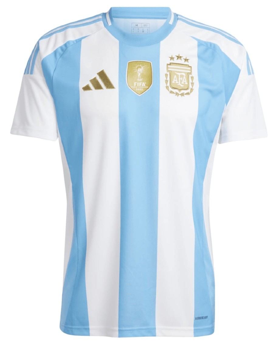adidas Argentina Home Light Blue & White 2024 Soccer Jersey