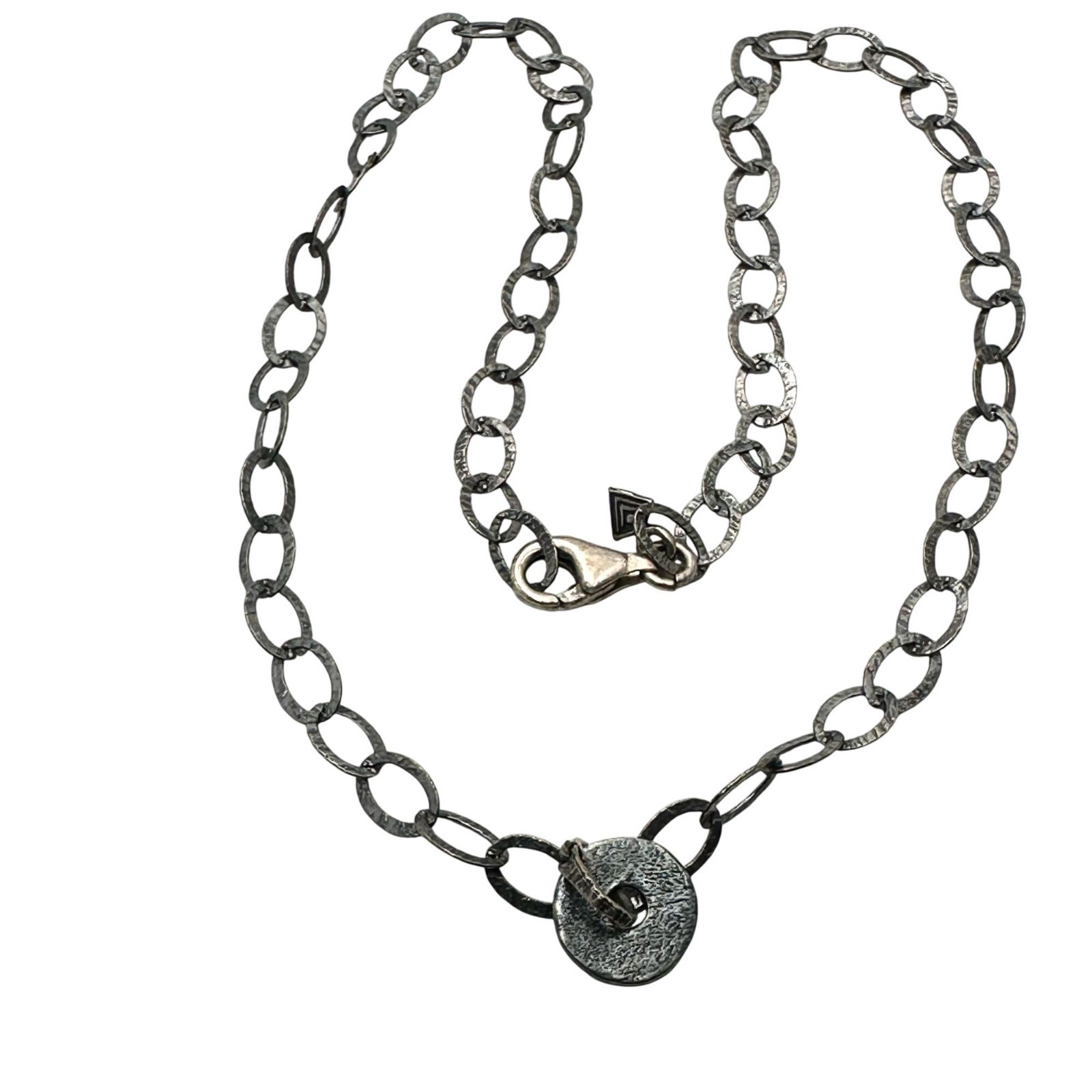 Silpada 925 Sterling Silver Link Pendant Necklace N1665 Retired HTF RARE