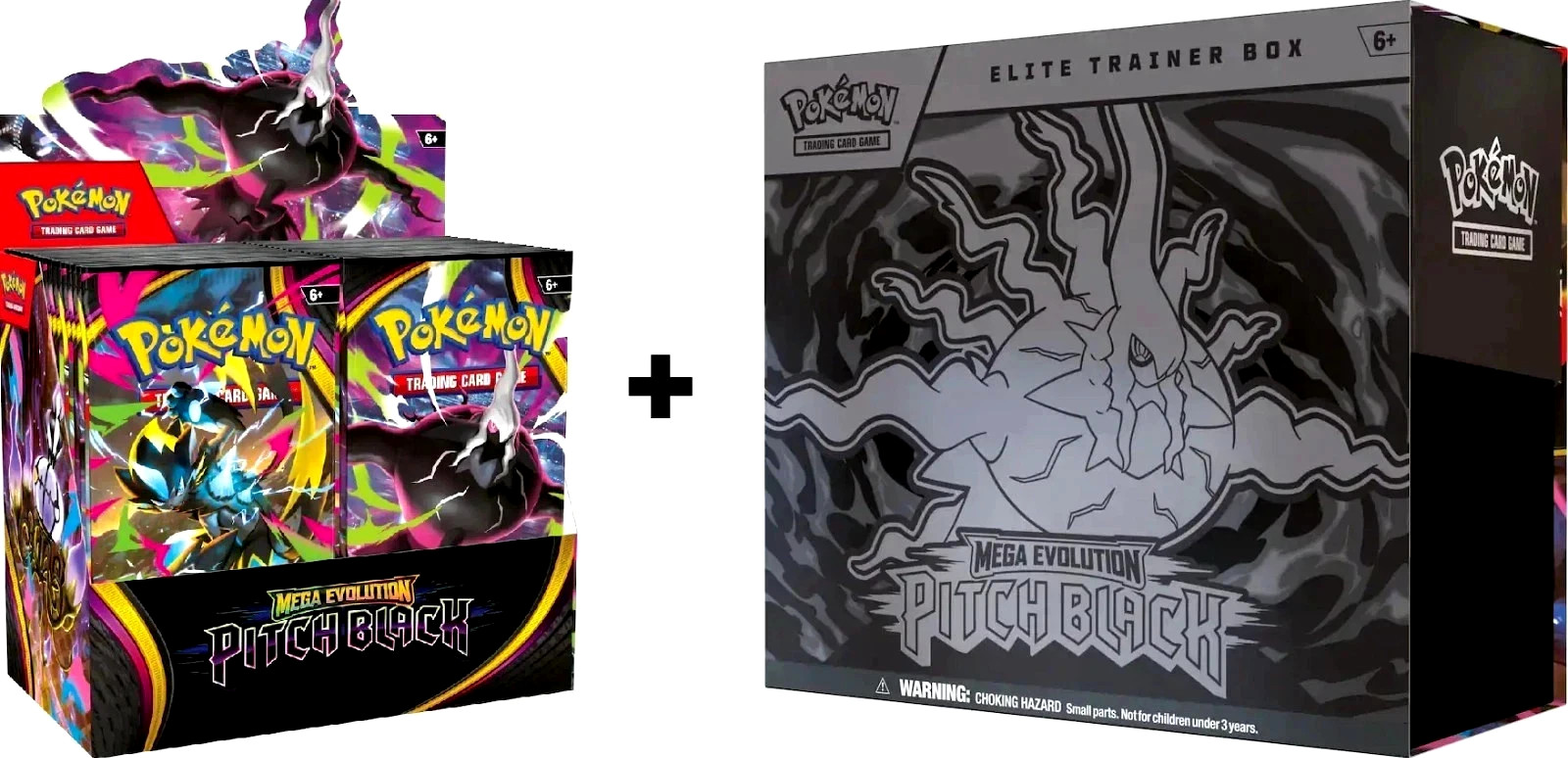 Pokemon TCG ME05 Pitch Black Booster Box &. Elite Trainer Bundle Sealed New... Pokemon TCG ME05 Pitch Black Booster Box &. Elite Trainer Bundle Sealed New...