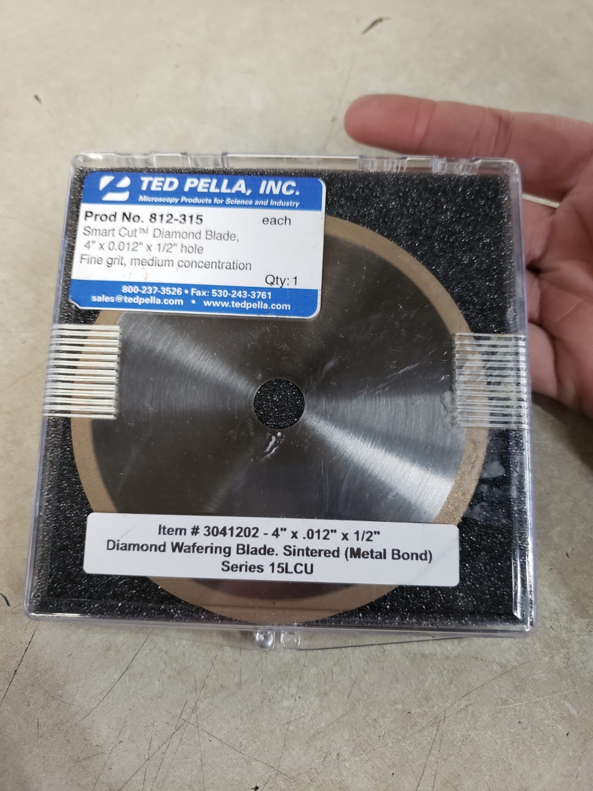 Ted Pella Diamond Wafering Blade, 4