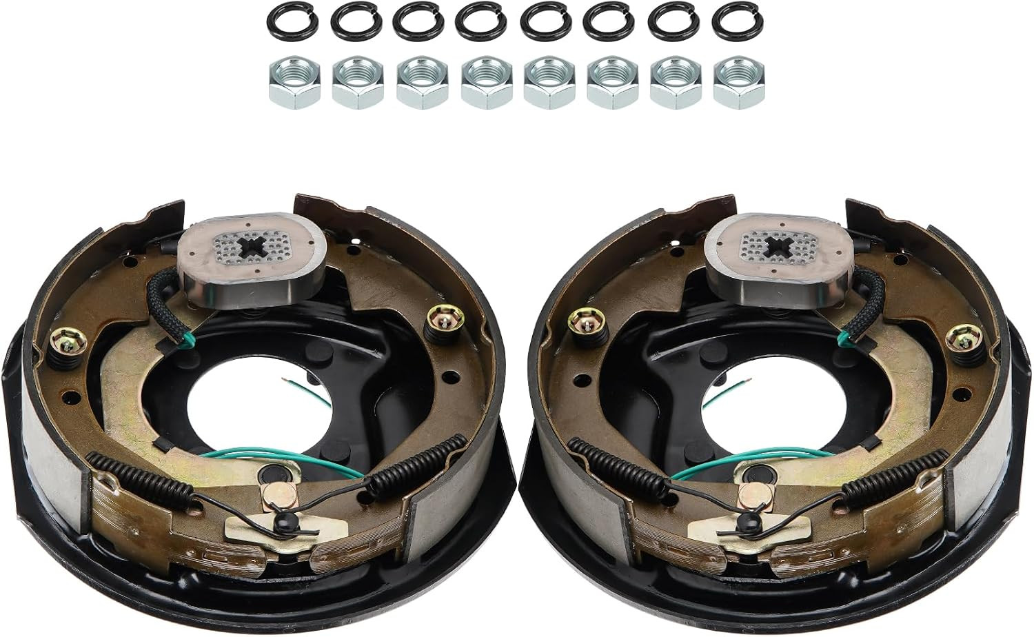 10x2-1/4 Electric Trailer Brake Assembly Pair Left Right 4-Hole 3500-4000 lb
