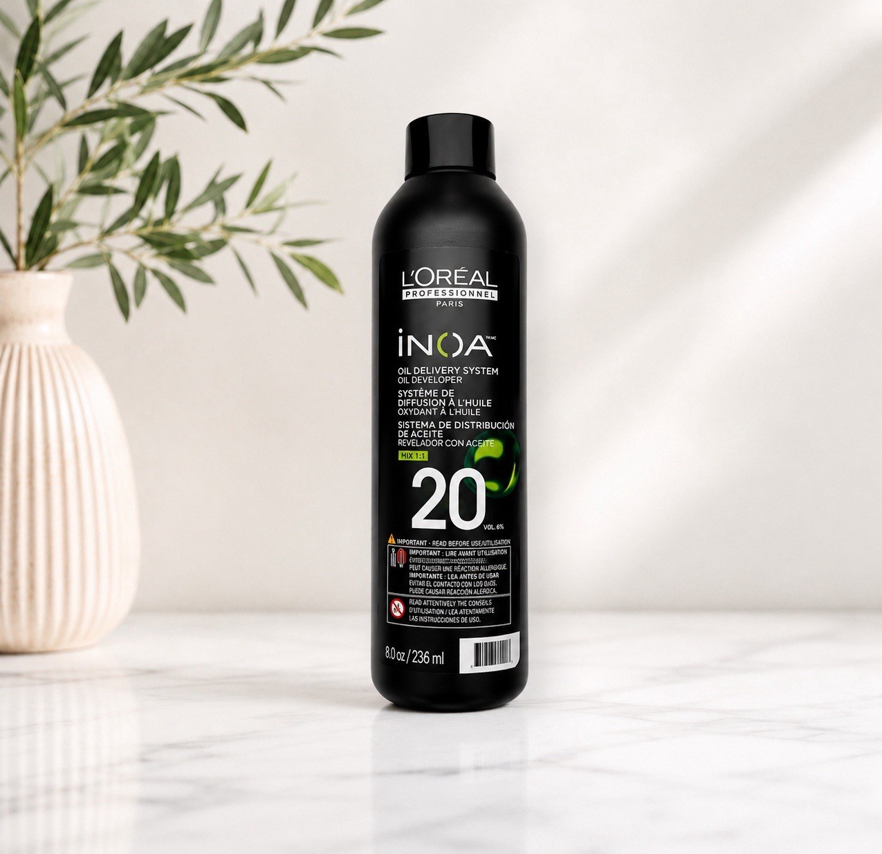 LOreal INOA Oil Developer 20 Vol. 8 Oz. for Permanent Hair Color LOreal INOA Oil Developer 20 Vol. 8 Oz. for Permanent Hair Color
