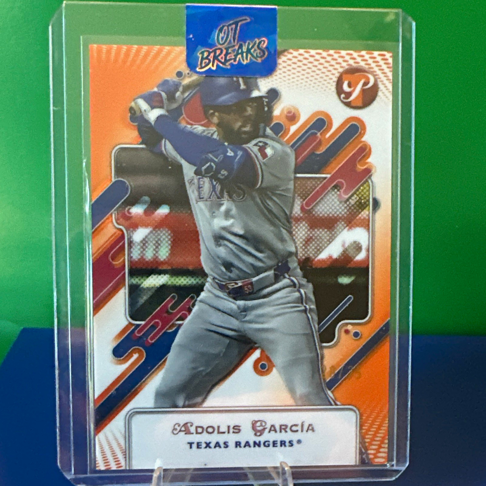 Topps 2025 Pristine Adolis García Texas Rangers #231 Orange Refractor /25