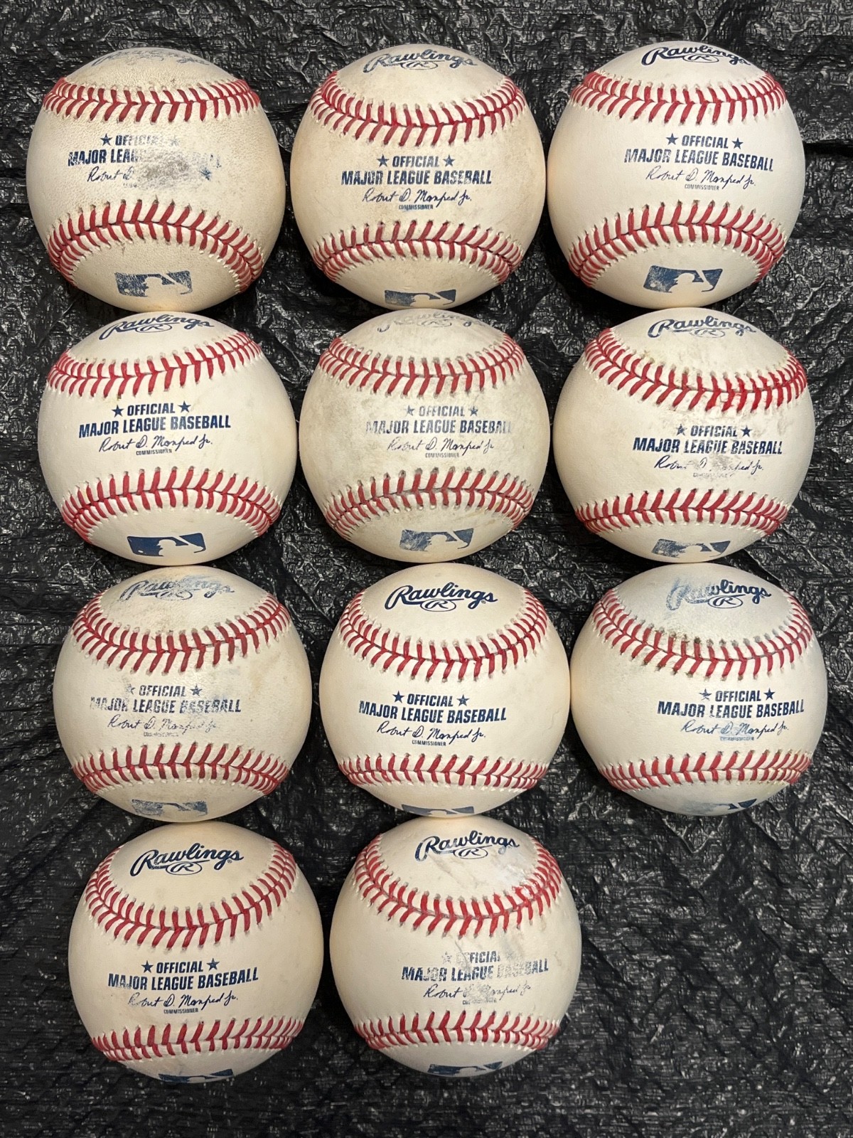 11 OFFICIAL RAWLINGS MAJOR LEAGUE BASEBALLS, MANFRED JR 11 OFFICIAL RAWLINGS MAJOR LEAGUE BASEBALLS, MANFRED JR
