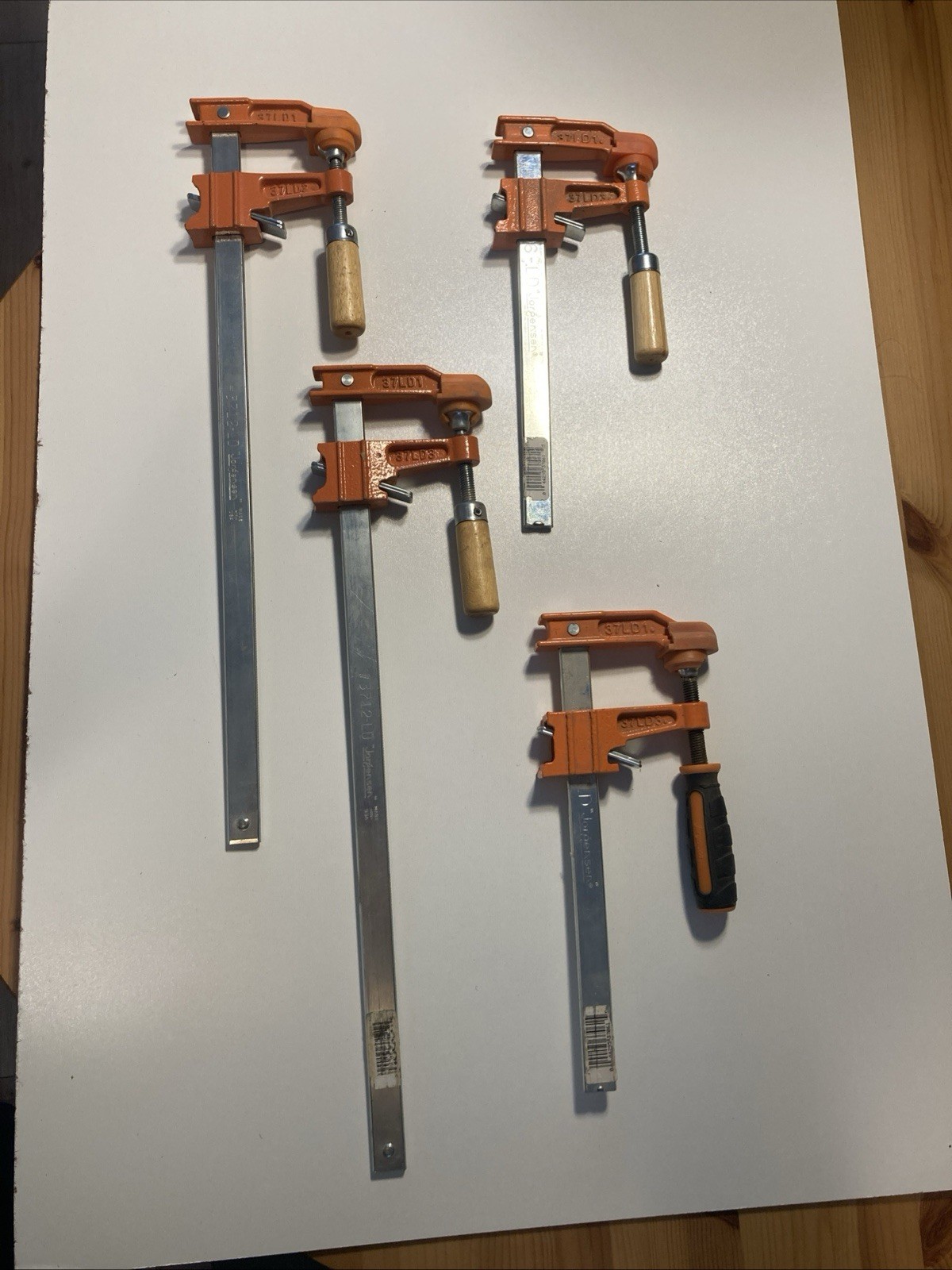 Four Jorgensen Clamps 3712-LD 3706-LD Four Jorgensen Clamps 3712-LD 3706-LD