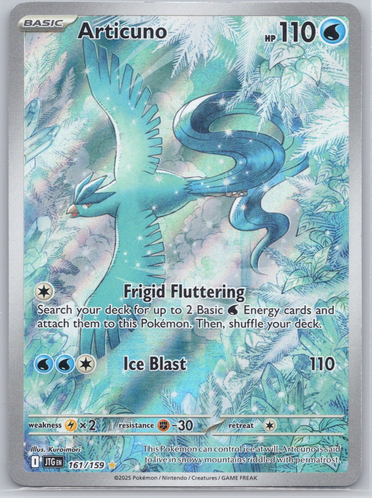 Articuno Holofoil JTG 161/159 Kuroimori NM Articuno Holofoil JTG 161/159 Kuroimori NM