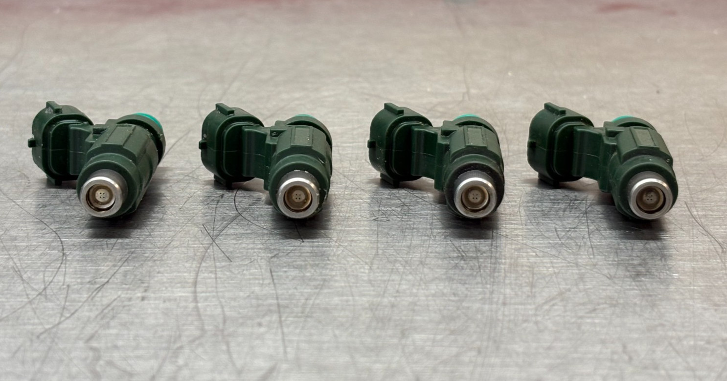 2012 YAMAHA F150 FUEL INJECTORS 150 hp 63P-13761-01-00, LOT OF 4, 2011 thru 2025
