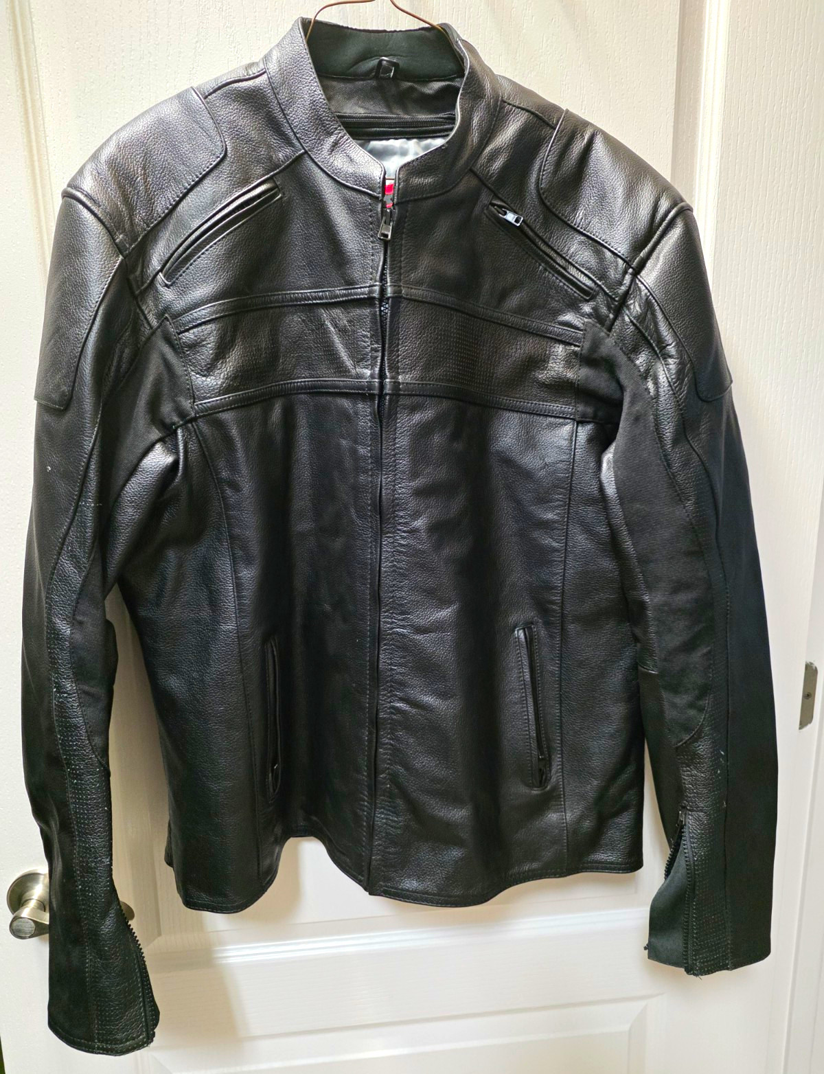 BILT Motorcycle Riding Jacket BLACK Vented Zippers BILT Motorcycle Riding Jacket BLACK Vented Zippers