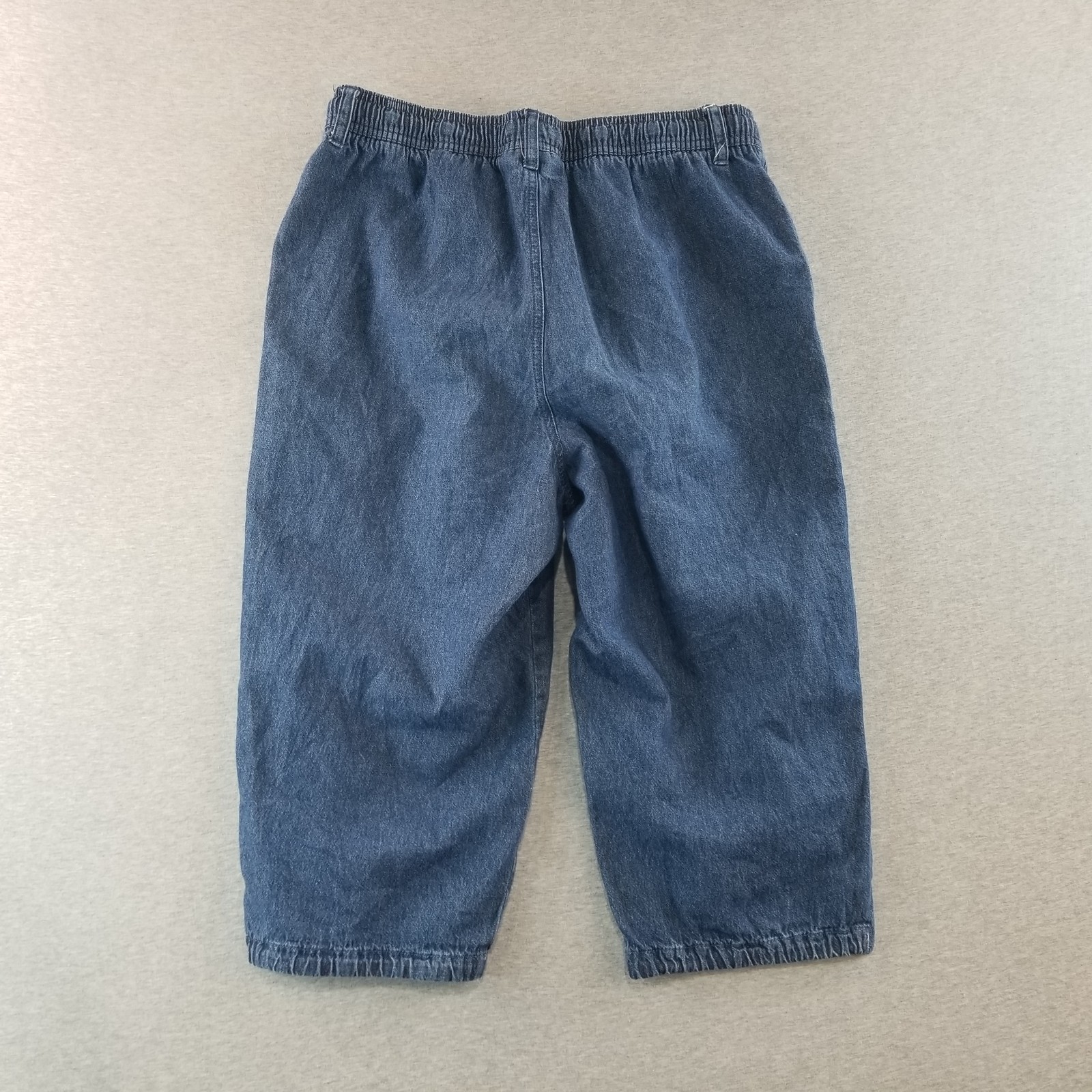 Karen Scott Jeans Womens Sz M Pull On Stretch Waist BlueWash Normcore Grannycore