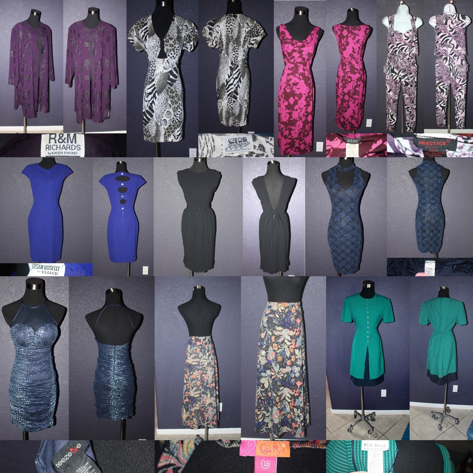 Vintage 60s 70s 80s 90s y2k vintage dress pants jumpsuit resale clothing lot