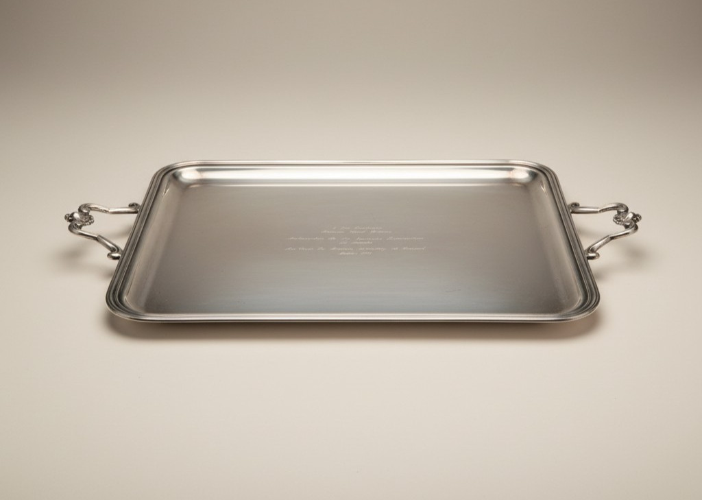 Christofle Regent High Quality Silver Plate Tray 26.6\