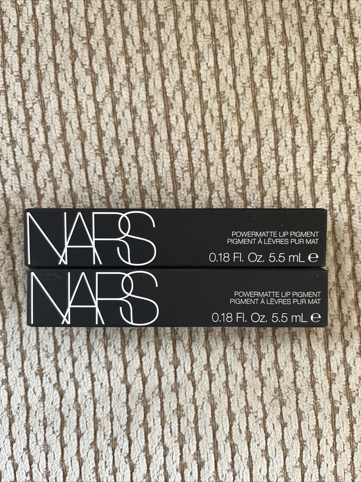 2 piece NARS Powermatte Lip Pigment 0.18 oz.Full Size New Boxed Slow Ride 2760 2 piece NARS Powermatte Lip Pigment 0.18 oz.Full Size New Boxed Slow Ride 2760