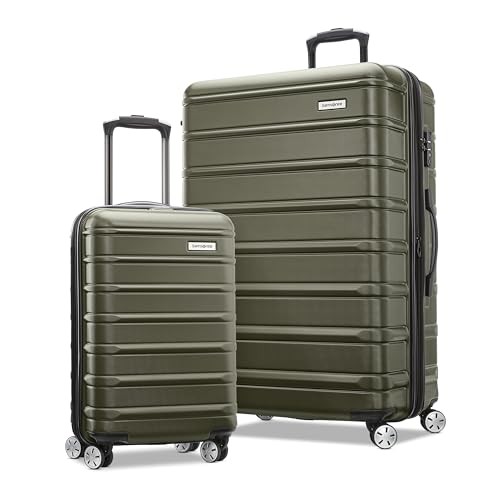 SAMS - 138450-L409 SAMSONITE OMNI 2 HARDSIDE 2 PIECE SET VITA OLIVE