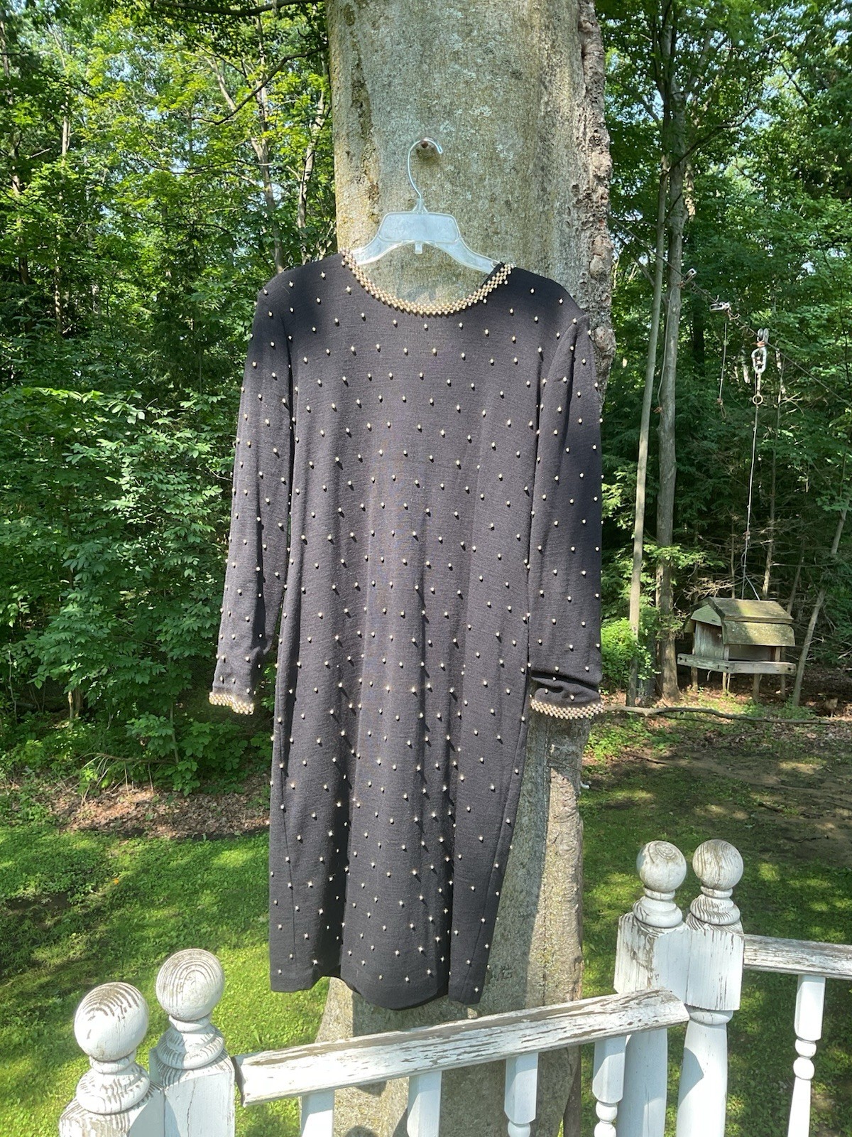 Vintage Black & Gold Backless Dress 12 Hong Kong
