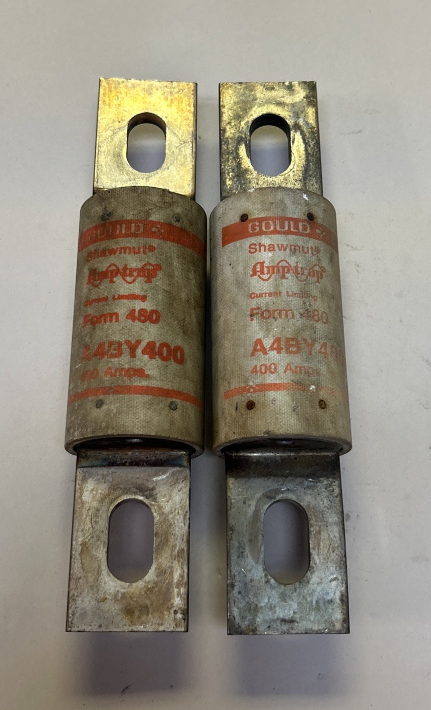 GOULD SHAWMUT,A4BY400,FUSE 400A 600V LOT OF 2
