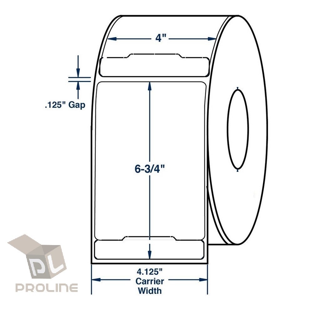 20 Rolls FedEx UPS 4x6.75 Perforated Thermal Shipping Label 1