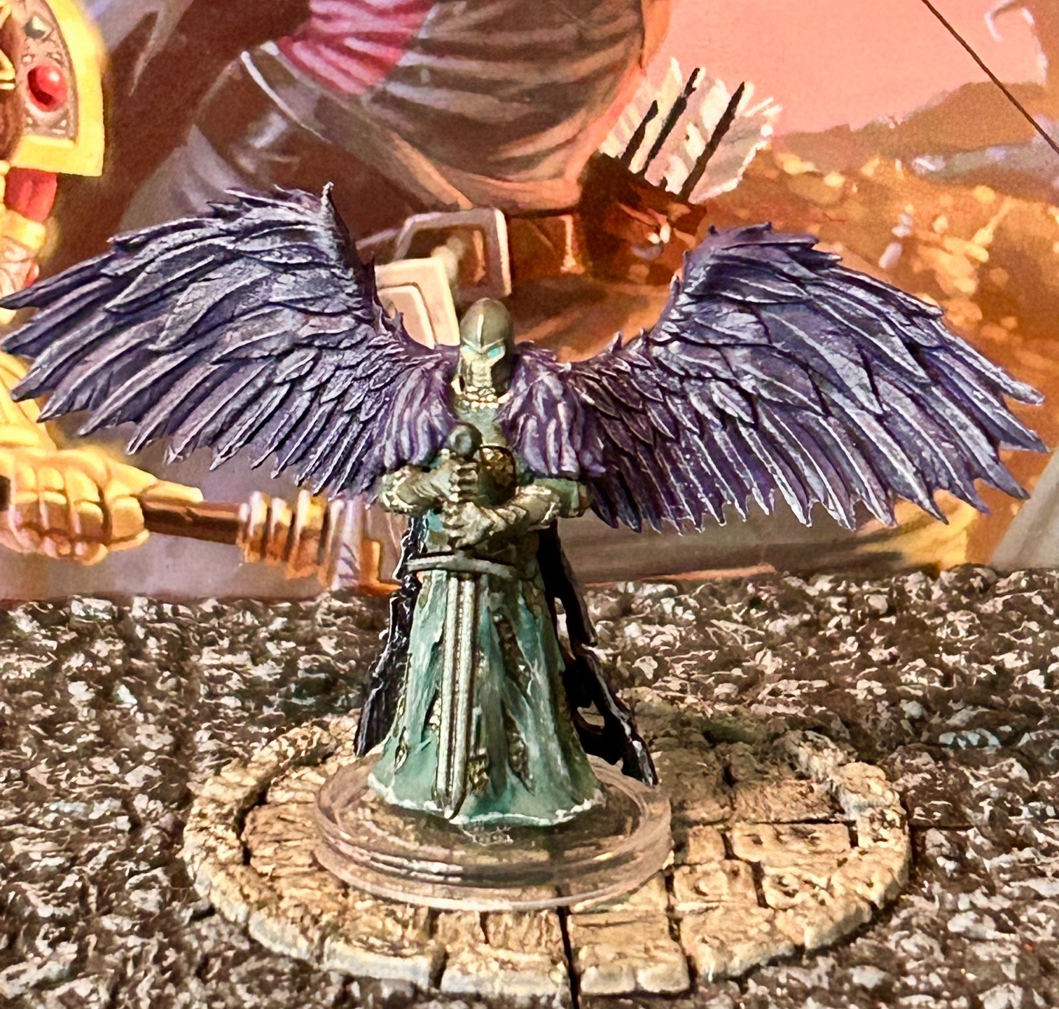 Jericho Blackwing Death Saves miniature D&D War of Dragons aasimar paladin