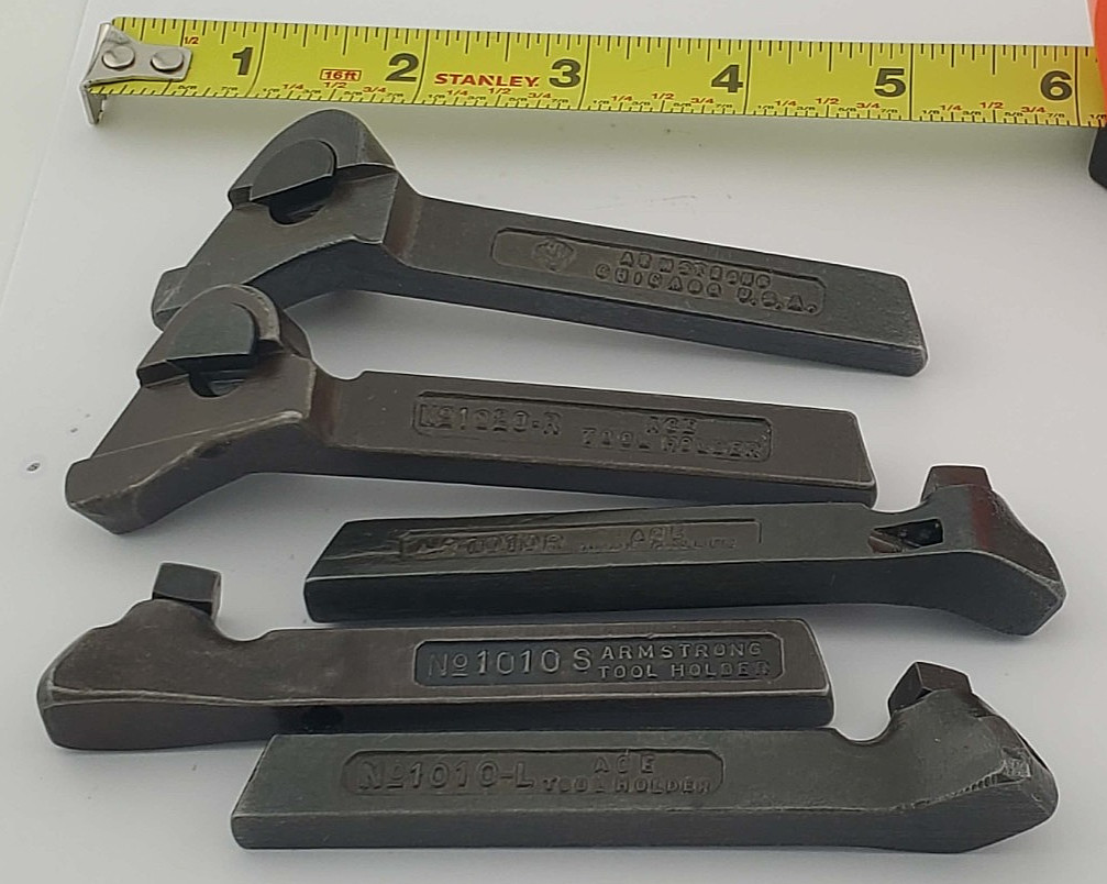 Vintage Armstrong Tool Bit Holder 1010S 1010R 1010L Left Right Straight 1020Rx2 Vintage Armstrong Tool Bit Holder 1010S 1010R 1010L Left Right Straight 1020Rx2