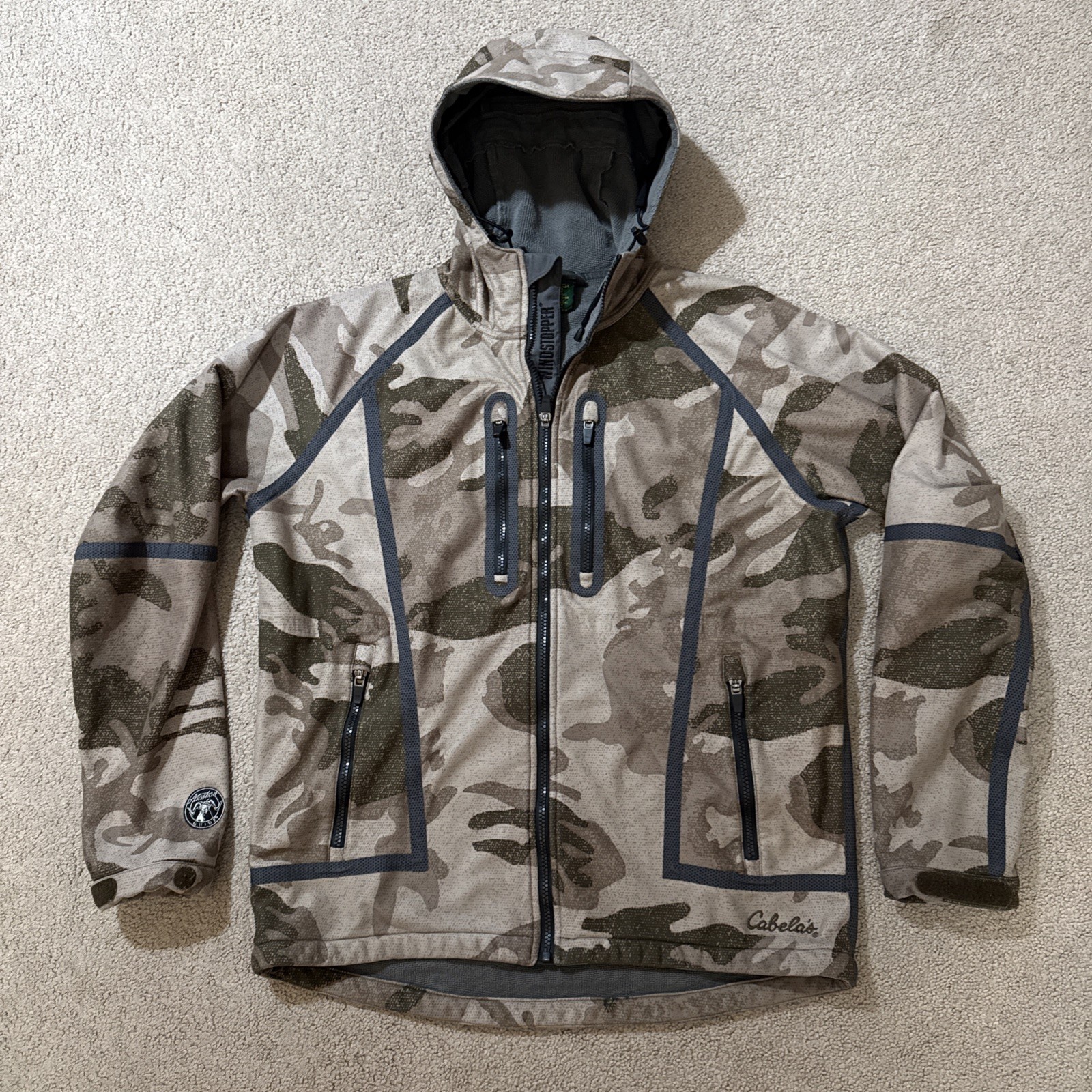 Cabela\'s Alaskan Guide Hooded Jacket Outfitter Camo Large