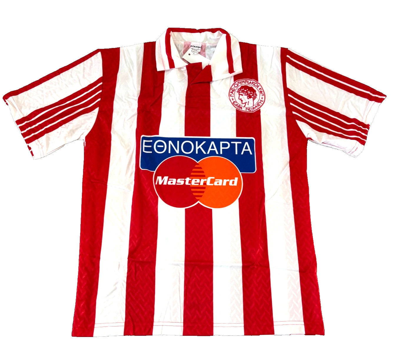 FC Olympiacos Piraeus Football Shirt Men's Vintage Soccer Jersey XL Retro 1996 FC Olympiacos Piraeus Football Shirt Men's Vintage Soccer Jersey XL Retro 1996