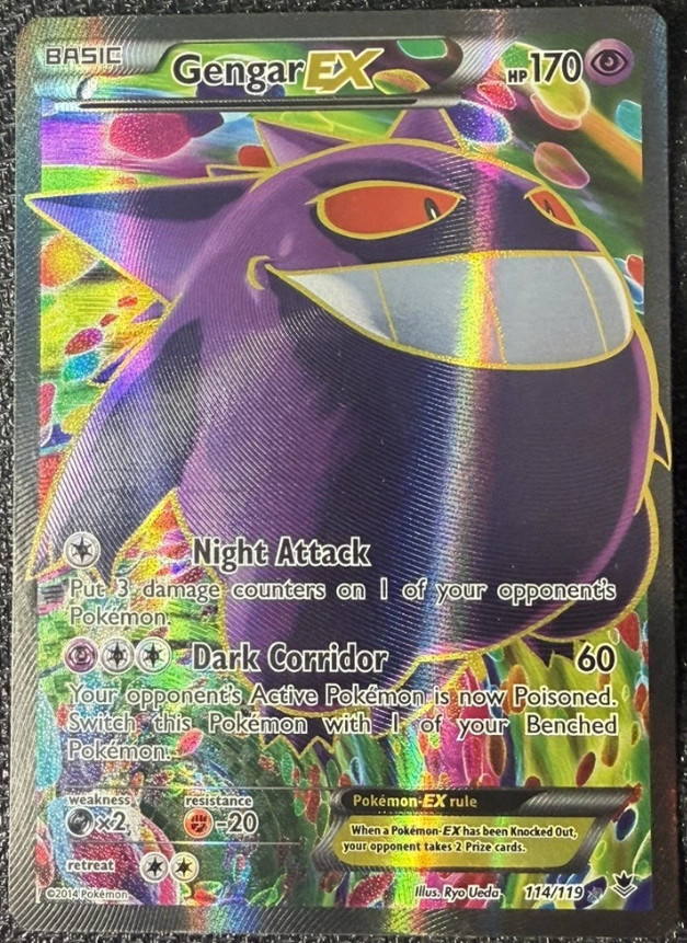 Gengar EX 114/119 Phantom Forces 2014 Full-Art Holo LP