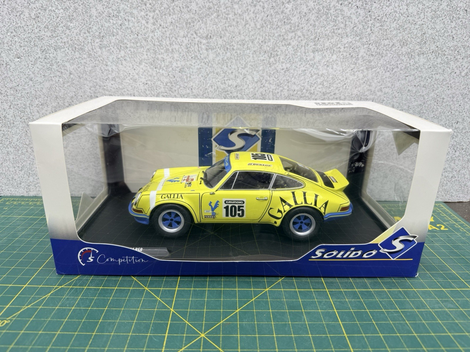Solido Porsche 911 RSR 105 Lafosse Angoulet Tour Auto 1973 1/18 Diecast S1801118