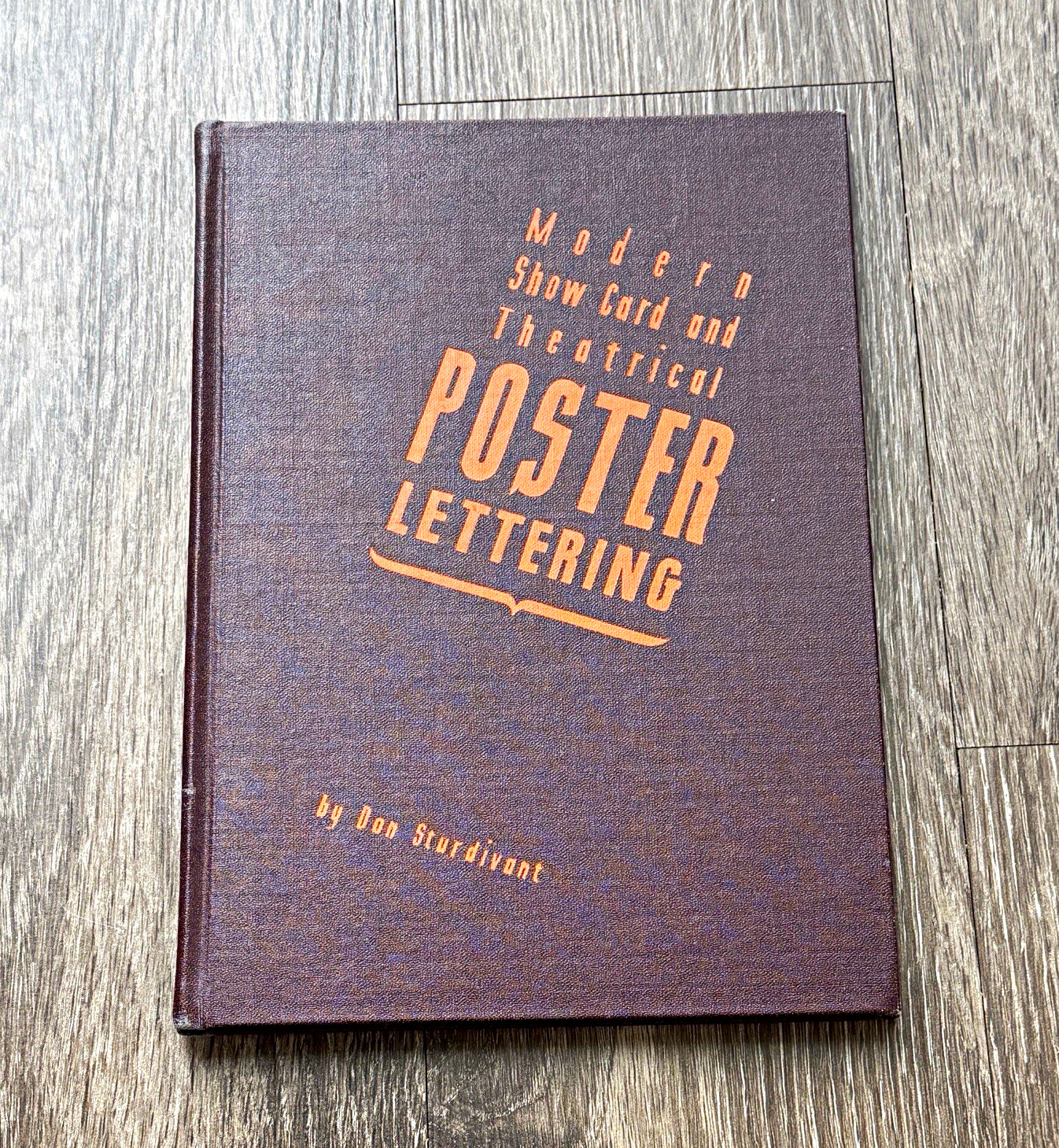 RARE Sturdivant Modern Show Card & Theatrical Poster Lettering Typography 1948