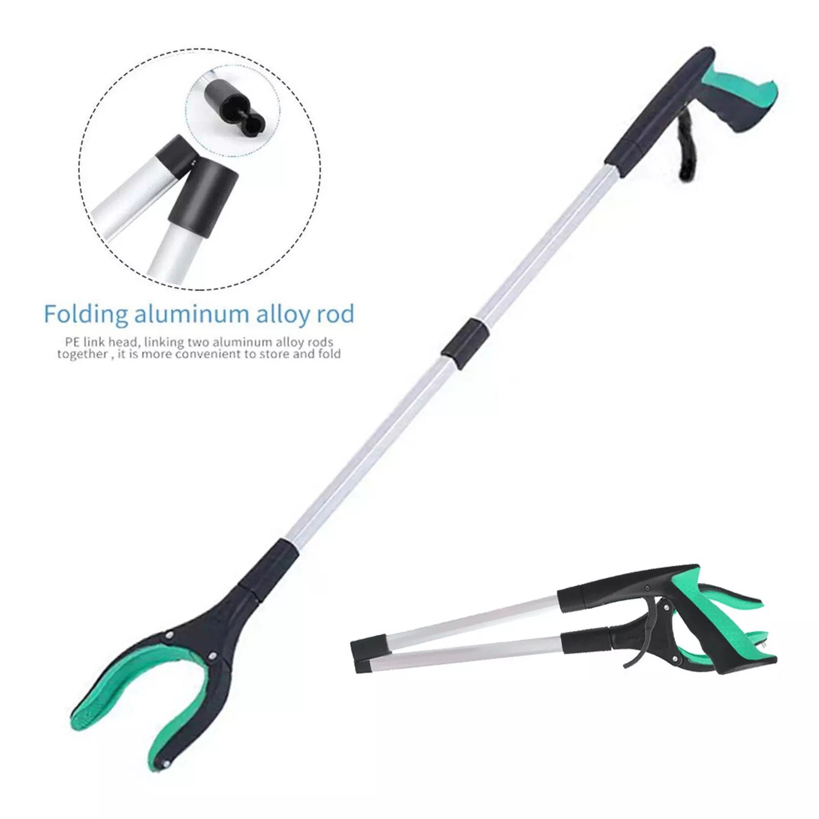 32\'\' Grabber Tool Industrial Pick Up Stick Hand Grip Reach Trash Reacher lv